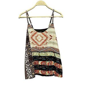 Mable USA Tank Top Camisole Women Size S Adjustable Spaghetti Strap Retro Summer